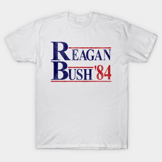 Reagan Bush '84 Election Vintage T-Shirt by customizedcreationz